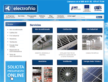 Tablet Screenshot of electrofriolorca.com
